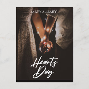 Minimal modern I Liebe Sie Foto Postkarte einfügen