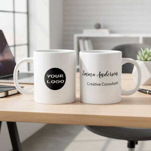 Minimal Modern | Ihr Logo Jumbo-Tasse
