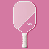 Minimal Modern Initials Monogramm Pickleball Schläger