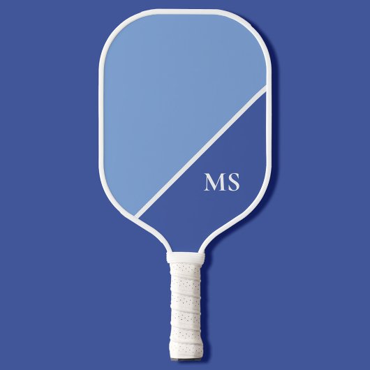 Minimal Modern Initials Monogramm Pickleball Schläger