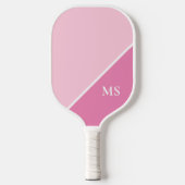 Minimal Modern Initials Monogramm Pickleball Schläger (Vorderseite)