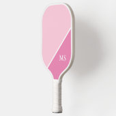 Minimal Modern Initials Monogramm Pickleball Schläger (Links)