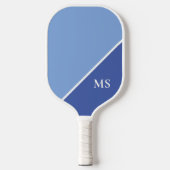 Minimal Modern Initials Monogramm Pickleball Schläger (Vorderseite)