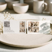 Minimal Modern Photo Collage Pottery Professional Visitenkarte