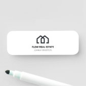 Minimal Modern Real Anwesen Listing Agent Realtor Namensschild (Beispiel)