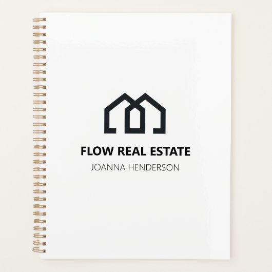 Minimal Modern Real Anwesen Listing Agent Realtor Planer (Vorderseite)