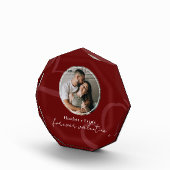 Minimal Modern Romantic Red Forever Valentine Fotoblock (Rechts)