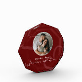 Minimal Modern Romantic Red Forever Valentines Fotoblock (Links)