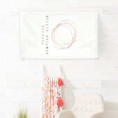 Minimal Modern Rose Gold Designer Scribble Logo Banner (Insitu)