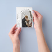 Minimal Modern Save the Date Fotokarte Flyer (Gruppe)
