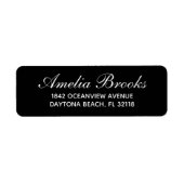 Minimal Modern Script Return Address Custom  (Vorne)