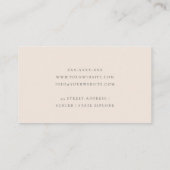 Minimal Modern Simple Blush Blue Gray Script Visitenkarte (Rückseite)