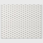 Minimal Modern Simple Bow Muster Weihnachten Geschenkpapier (Flach)