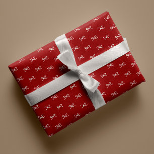 Minimal Modern Simple Bow Muster Weihnachten Geschenkpapier