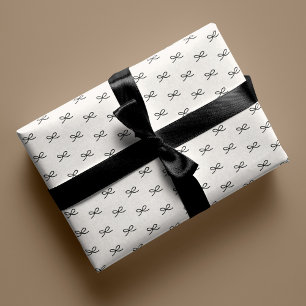 Minimal Modern Simple Bow Muster Weihnachten Geschenkpapier