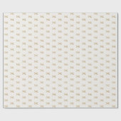 Minimal Modern Simple Bow Muster Weihnachten Geschenkpapier (Flach)