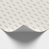 Minimal Modern Simple Bow Muster Weihnachten Geschenkpapier (Ecke)