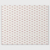 Minimal Modern Simple Bow Muster Weihnachten Geschenkpapier (Flach)