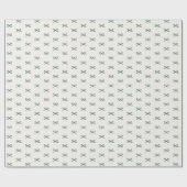 Minimal Modern Simple Bow Muster Weihnachten Geschenkpapier (Flach)