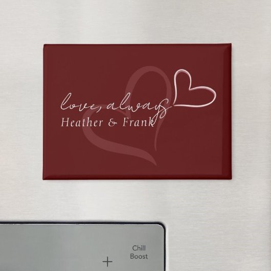 Minimal Modern Simple Chic Valentine's Day Magnet