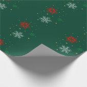 Minimal Modern Simple Star Pattern Christmas Geschenkpapier (Ecke)