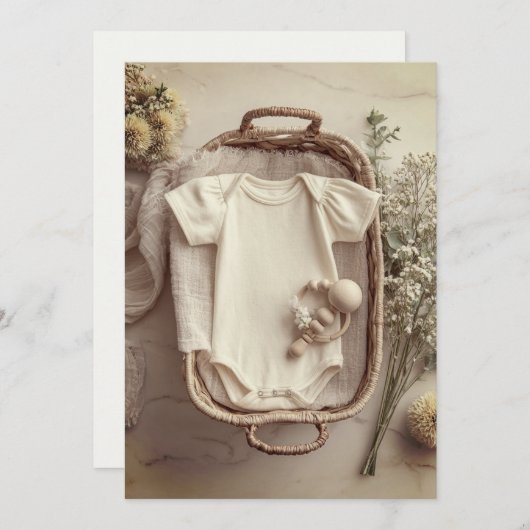 Minimal & modern sprinkle | Einfach & süß Einladung (Vorne/Hinten)