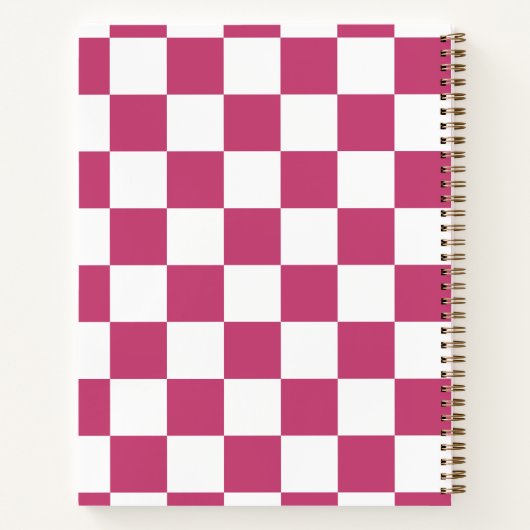 Minimal Modern Square Notebook Notizblock (Rückseite)