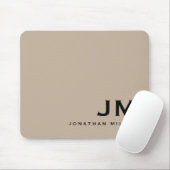 Minimal Modern Trendy Monogram Mousepad (Mit Mouse)