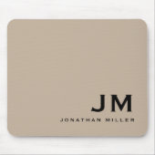 Minimal Modern Trendy Monogram Mousepad (Vorne)