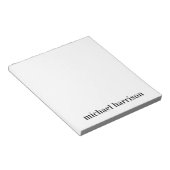 Minimal Modern Typografy Monogram Notizblock (angewinkelt)