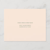 Minimal Modern Vietnamese Wedding RSVP Postcard (Rückseite)