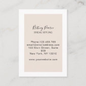 Minimal Modern Visitenkarte (Rückseite)