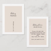 Minimal Modern Visitenkarte (Vorne/Hinten)