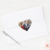 Minimal Modern Wedding Photo Thank You Sticker (Umschlag)