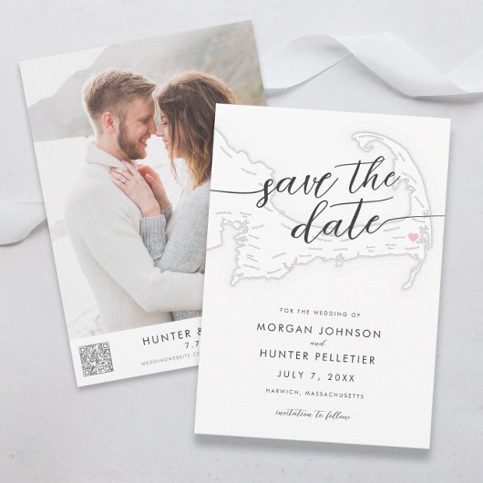 Minimal Modern Wequassett Resort Karte