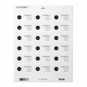 Minimal Modern | Your Logo Adressaufkleber (Vorne)