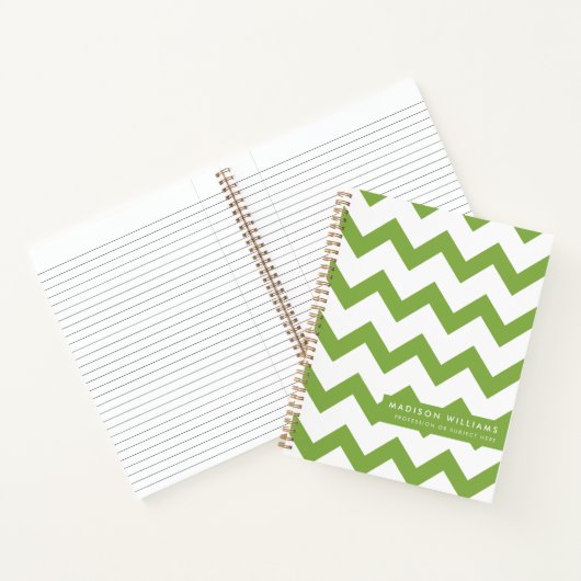 Minimal Modern Zigzag Notebook Notizblock (Innenseite)