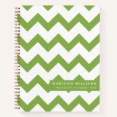 Minimal Modern Zigzag Notebook Notizblock (Vorderseite)