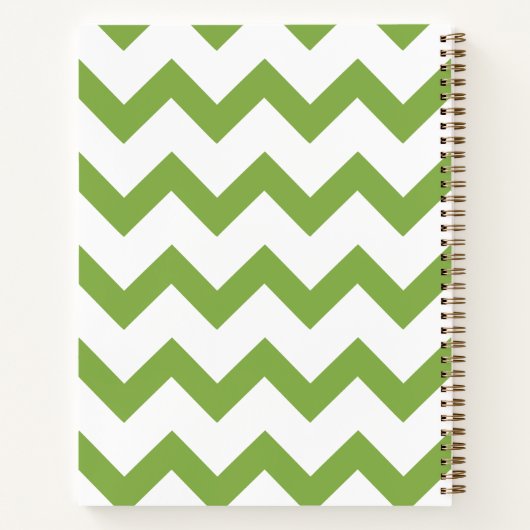 Minimal Modern Zigzag Notebook Notizblock (Rückseite)