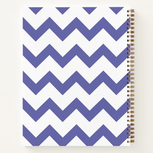 Minimal Modern Zigzag Notebook Notizblock (Rückseite)