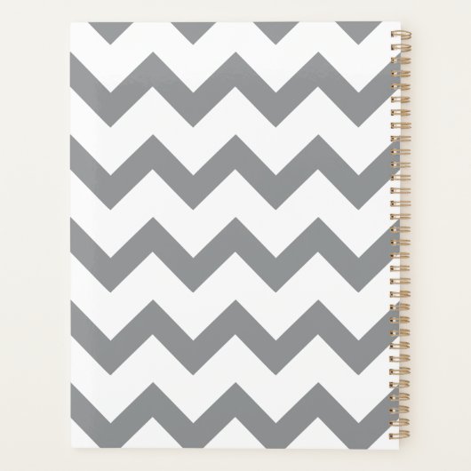Minimal Modern Zigzag Planner Planer (Rückseite)
