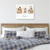 Minimal moderne 3-Foto Collage-Familie Leinwanddruck (Insitu (Schlafzimmer))
