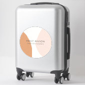 Minimal Moderne Abstrakte Rostspur Kunst Aufkleber (Koffer)