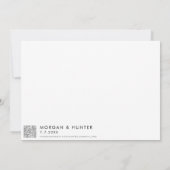 Minimal moderne Annapolis Chesapeake Bay Wedding Save The Date (Rückseite)