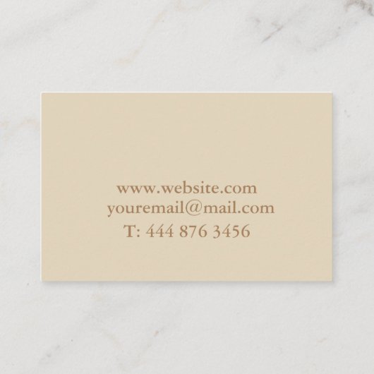 Minimal moderne Berufliche Visitenkarte (Rückseite)