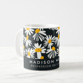 Minimal Moderne Blume Kaffee Tasse