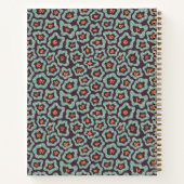 Minimal moderne Blume Notebook Notizblock (Rückseite)