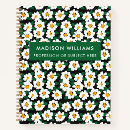 Minimal moderne Blume Notebook Notizblock