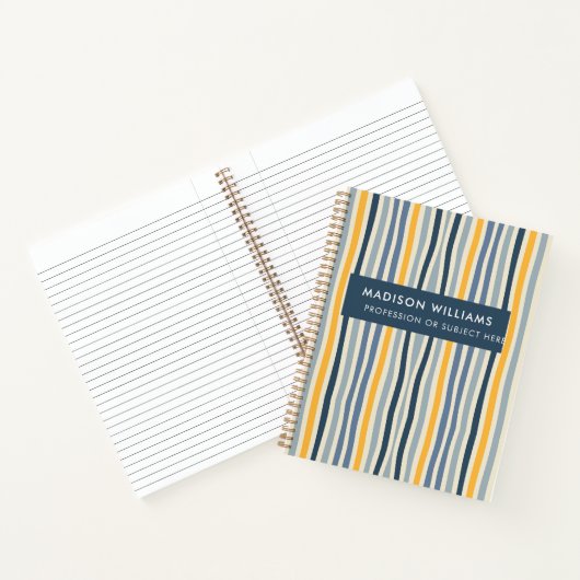 Minimal moderne Blume Notebook Notizblock (Innenseite)