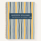 Minimal moderne Blume Notebook Notizblock (Vorderseite)